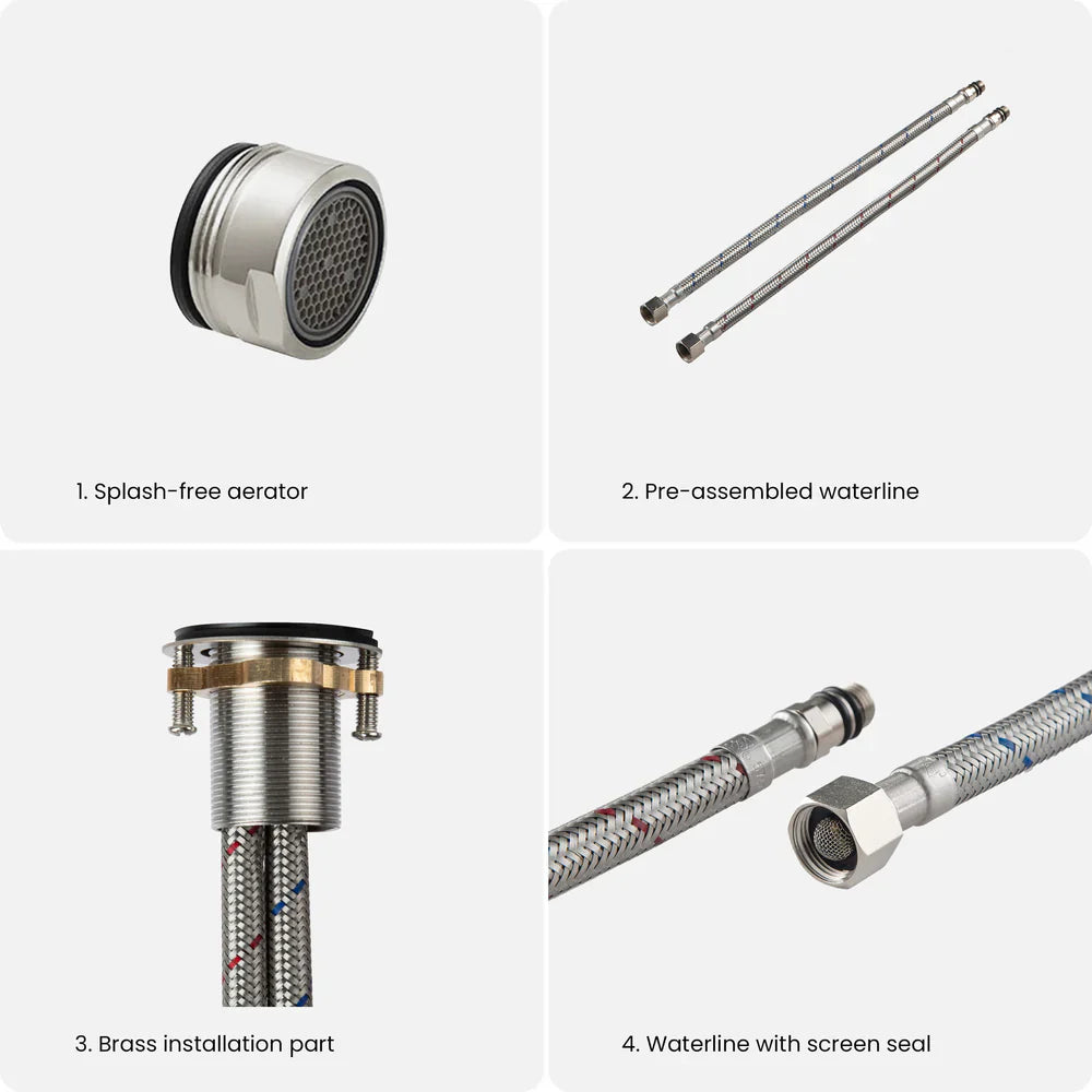 Value Collection - Single Handle Bathroom Vanity Sink Faucet with Pop Up Drain - F202