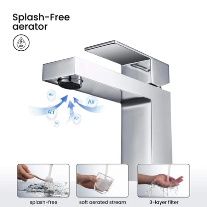 Value Collection - Single Handle Bathroom Vanity Sink Faucet with Pop Up Drain - F202