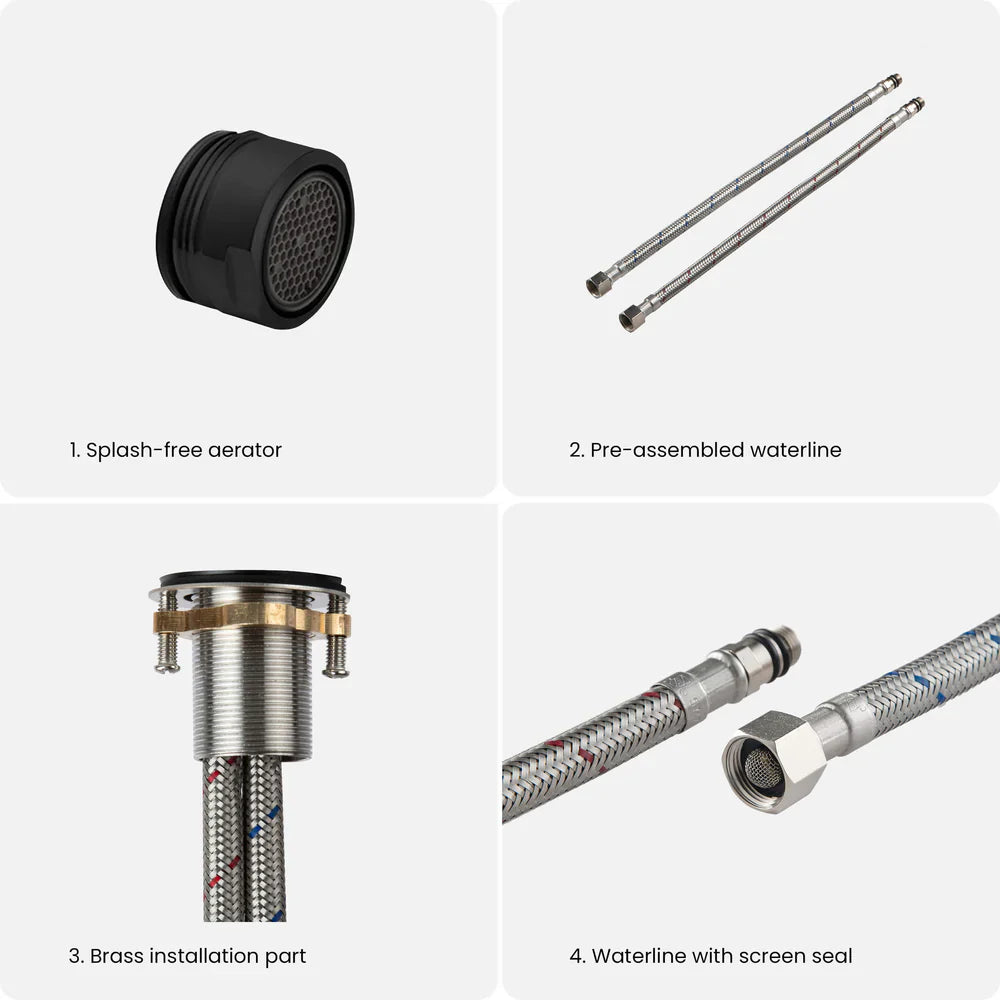 Value Collection - Single Handle Bathroom Vanity Sink Faucet with Pop Up Drain - F202