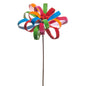 22" Bright Multicolor Loop Flower Stem
