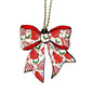 Christmas Cake Bow Charm - Tumbler Handle Charm