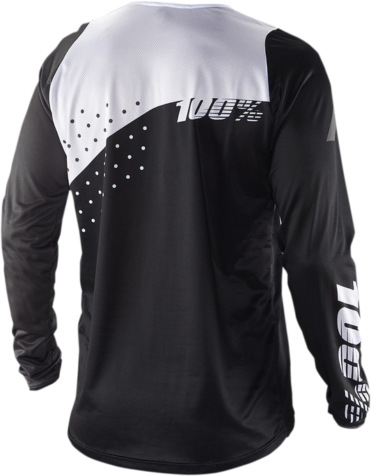 100% R-Core Long-Sleeve Jersey - Black/White - XL 40005-00013