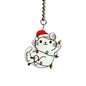 CHRISTMAS KITTY Charm - Tumbler Handle Charm