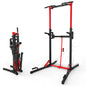 ONETWOFIT Foldable Power Tower Pull Up Bar Station Multi-Function Adjustable Height Dip Station for Home Gym Workout Strength Training Fitness Equipment Pull Up Stand 360LBS