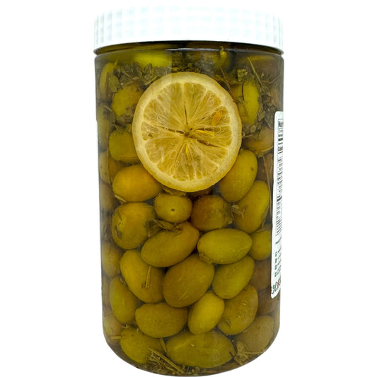 Yafa Thyme-Stuffed Olives - Gourmet Mediterranean Delicacy, Ideal for Appetizers and Salads