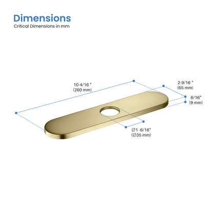 Halo 6 Inch Bathroom Faucet Hole Cover