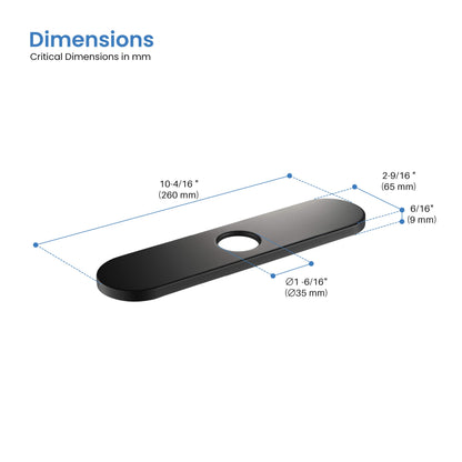 Halo 6 Inch Bathroom Faucet Hole Cover