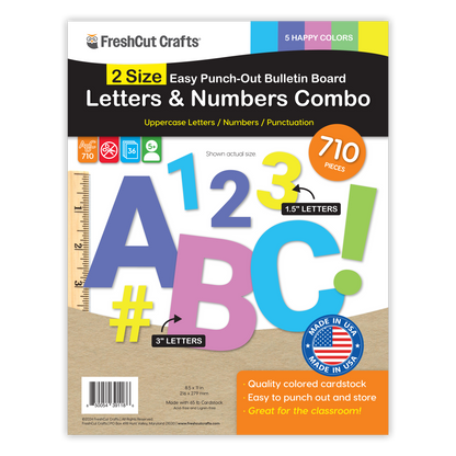 Bulletin Board Letters Combo – 2 Sizes