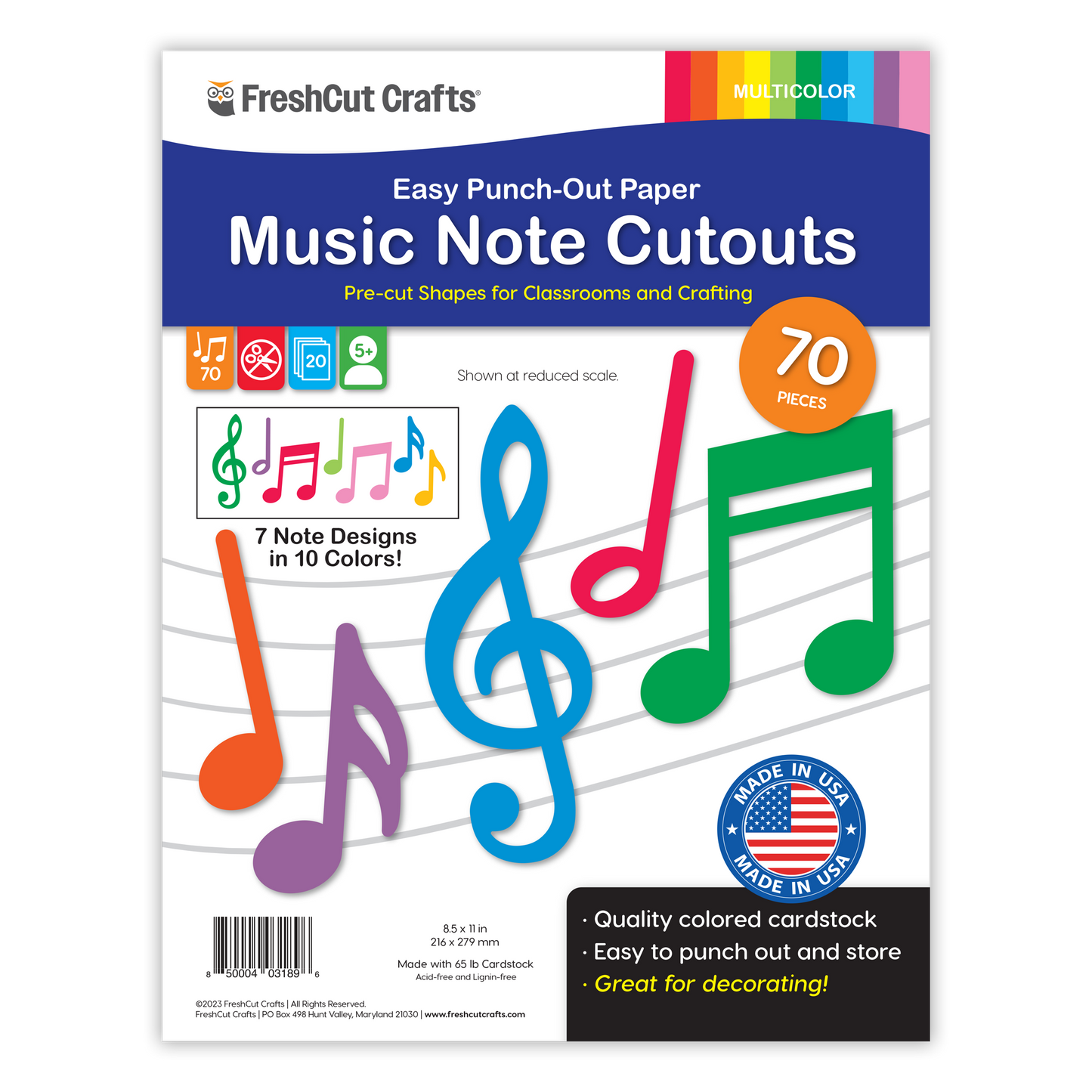 Music Notes Cutouts
