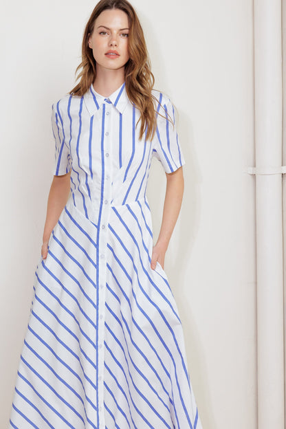 YOU HAD ME AT WOVEN MIDI DRESS