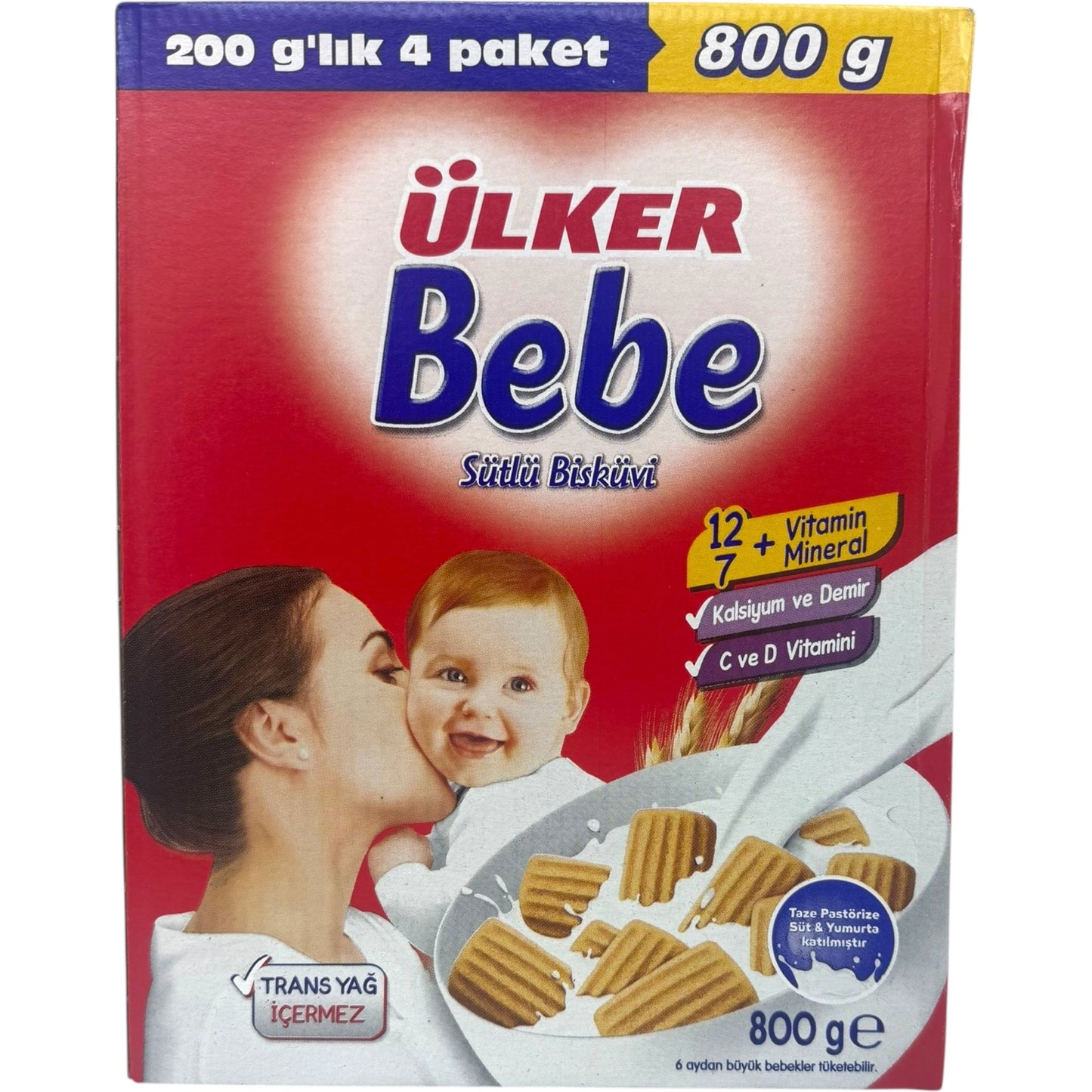 ULker Bebe Biscuits For Babies - 800g Nutritional Baby Snack, Soft and Gentle Treat