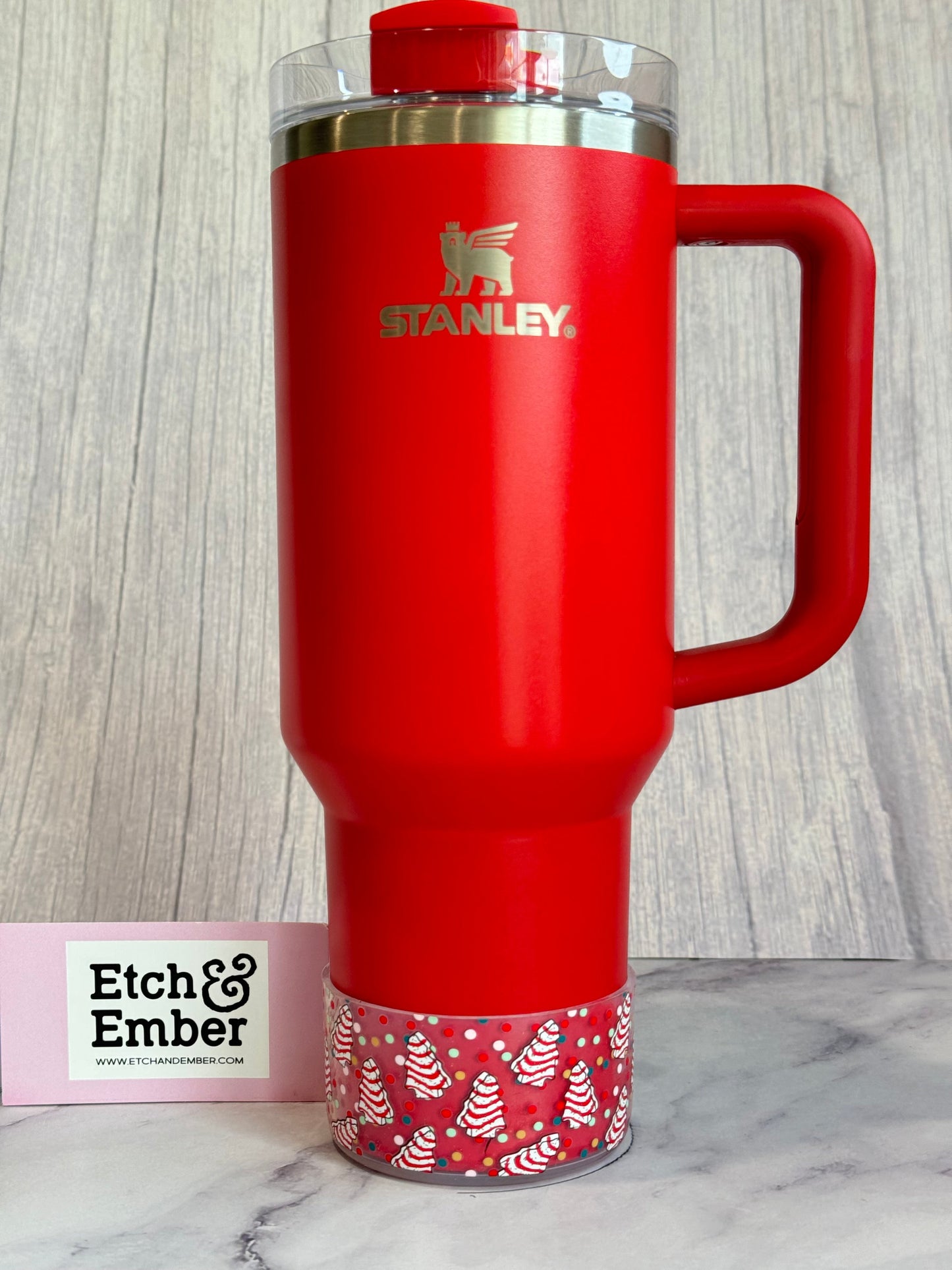 Christmas Cakes Tumbler Boot -fits 20-40oz New!