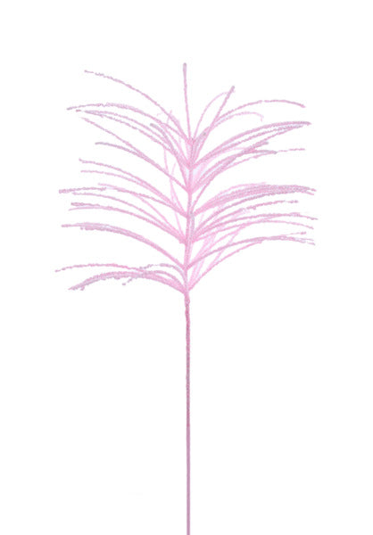 26"L GLITTER BEAD SPRAY SOFT PINK