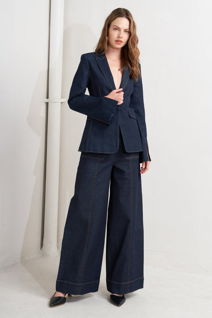 URBAN PANEL DENIM BLAZER