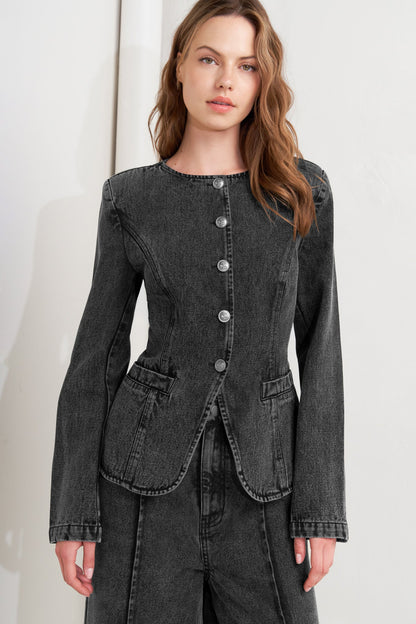 GRAPHITE MUSE DENIM JACKET