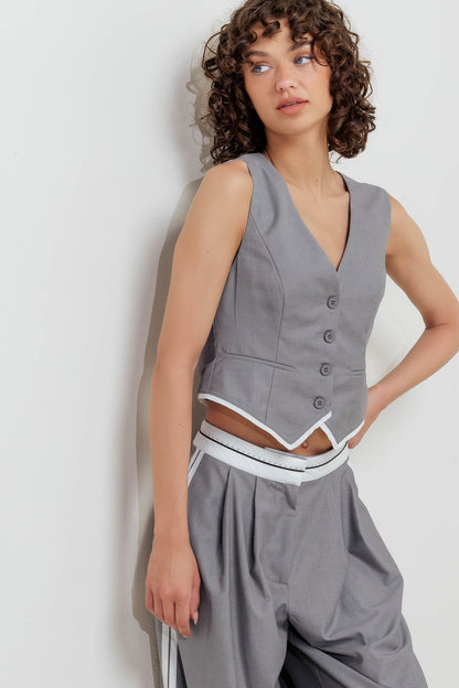 POWER LINES WOVEN VEST