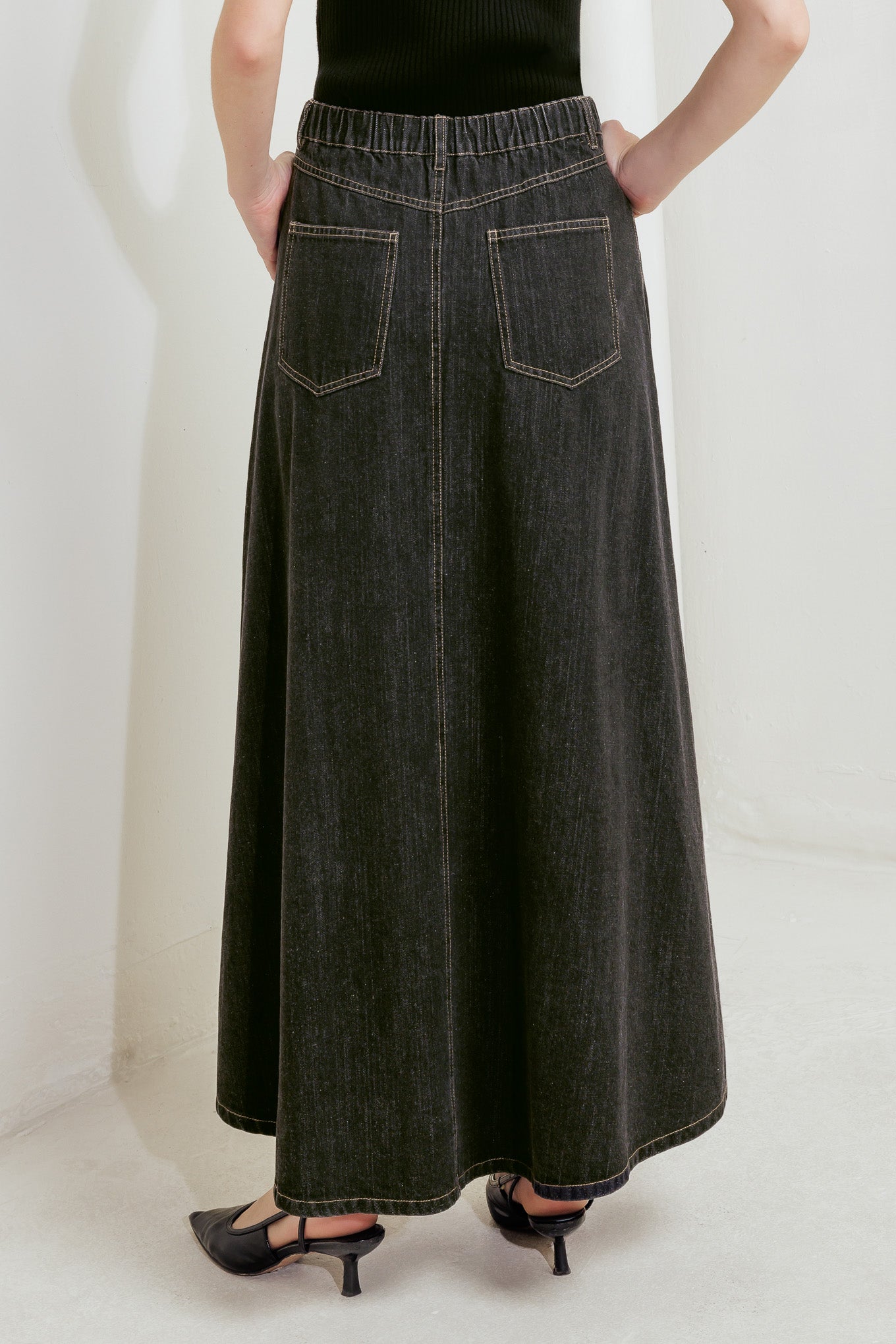 TRADING SECRETS DENIM SKIRT