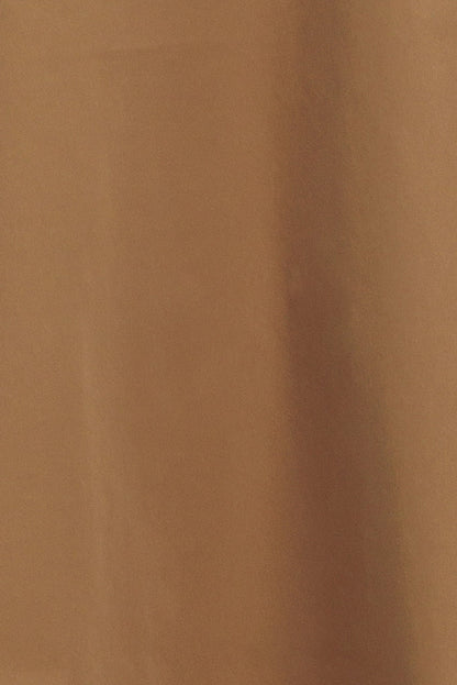 GOLDEN STILL CAMEL WOVEN FULL MIDI SKIRT