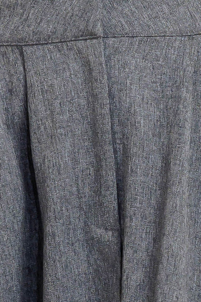 TIMELESS LOOK WOVEN MIDI CIRCLE SKIRT