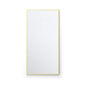 18" x 36" Metal Frame Shatterproof Wall Mount Mirror