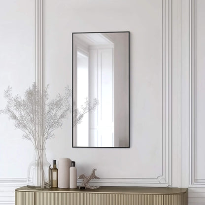 18" x 36" Metal Frame Shatterproof Wall Mount Mirror