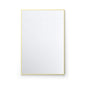 24" x 36" Metal Frame Shatterproof Wall Mount Mirror