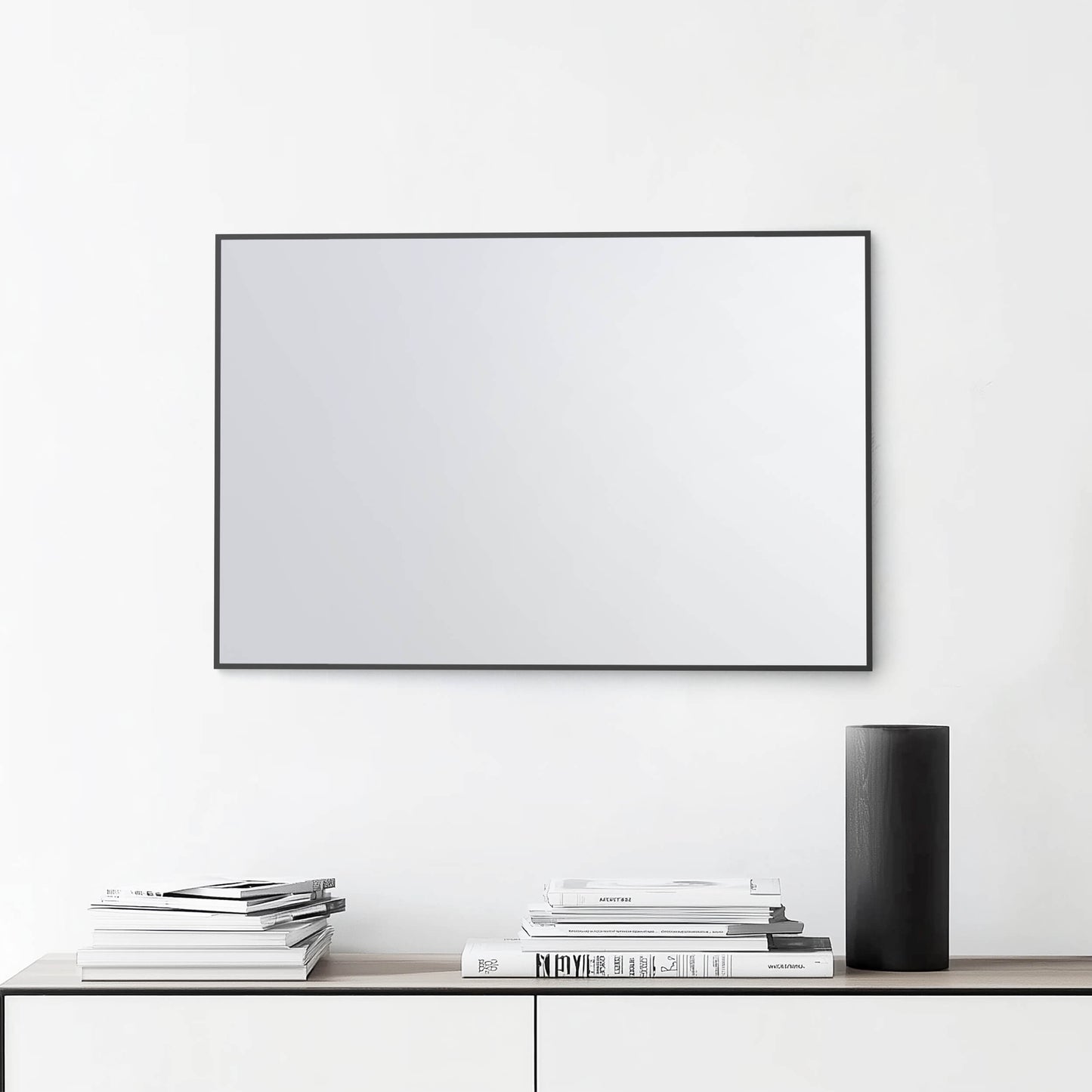 24" x 36" Metal Frame Shatterproof Wall Mount Mirror