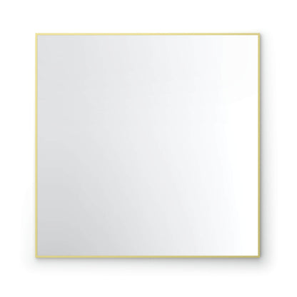 36" x 36" Metal Frame Shatterproof Wall Mount Mirror