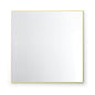 36" x 36" Metal Frame Shatterproof Wall Mount Mirror