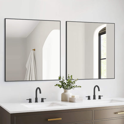 36" x 36" Metal Frame Shatterproof Wall Mount Mirror