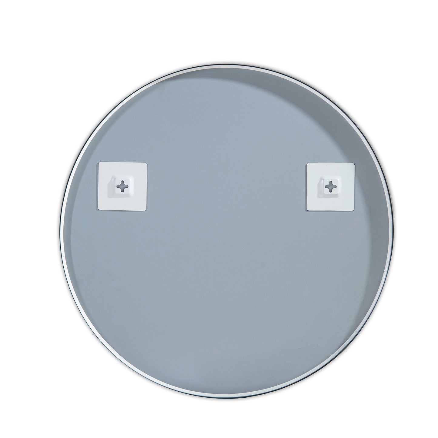 36" Round Metal Frame Shatterproof Wall Mount Mirror