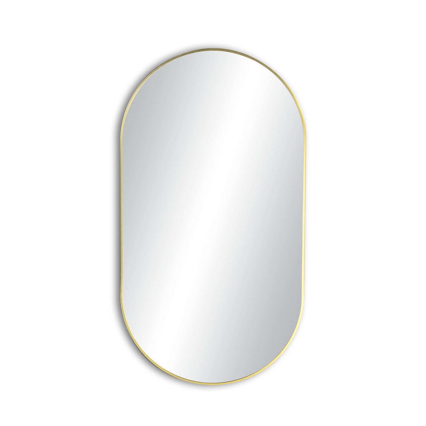20" x 36" Metal Frame Shatterproof Wall Mount Mirror
