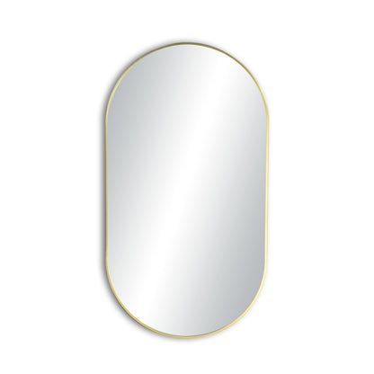 20" x 36" Metal Frame Shatterproof Wall Mount Mirror