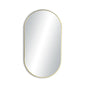 24" x 44" Metal Frame Shatterproof Wall Mount Mirror