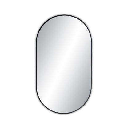 24" x 44" Metal Frame Shatterproof Wall Mount Mirror