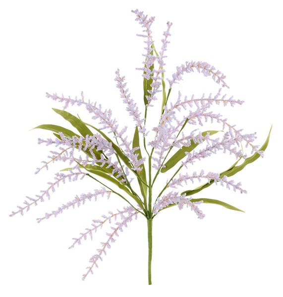 24"L MINI BEAD SPIKE/PAPER GRASS SPRAY LT PINK/LT BLUE/WHITE