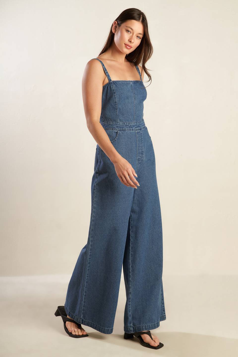 CLEAN GIRL DENIM JUMPSUIT