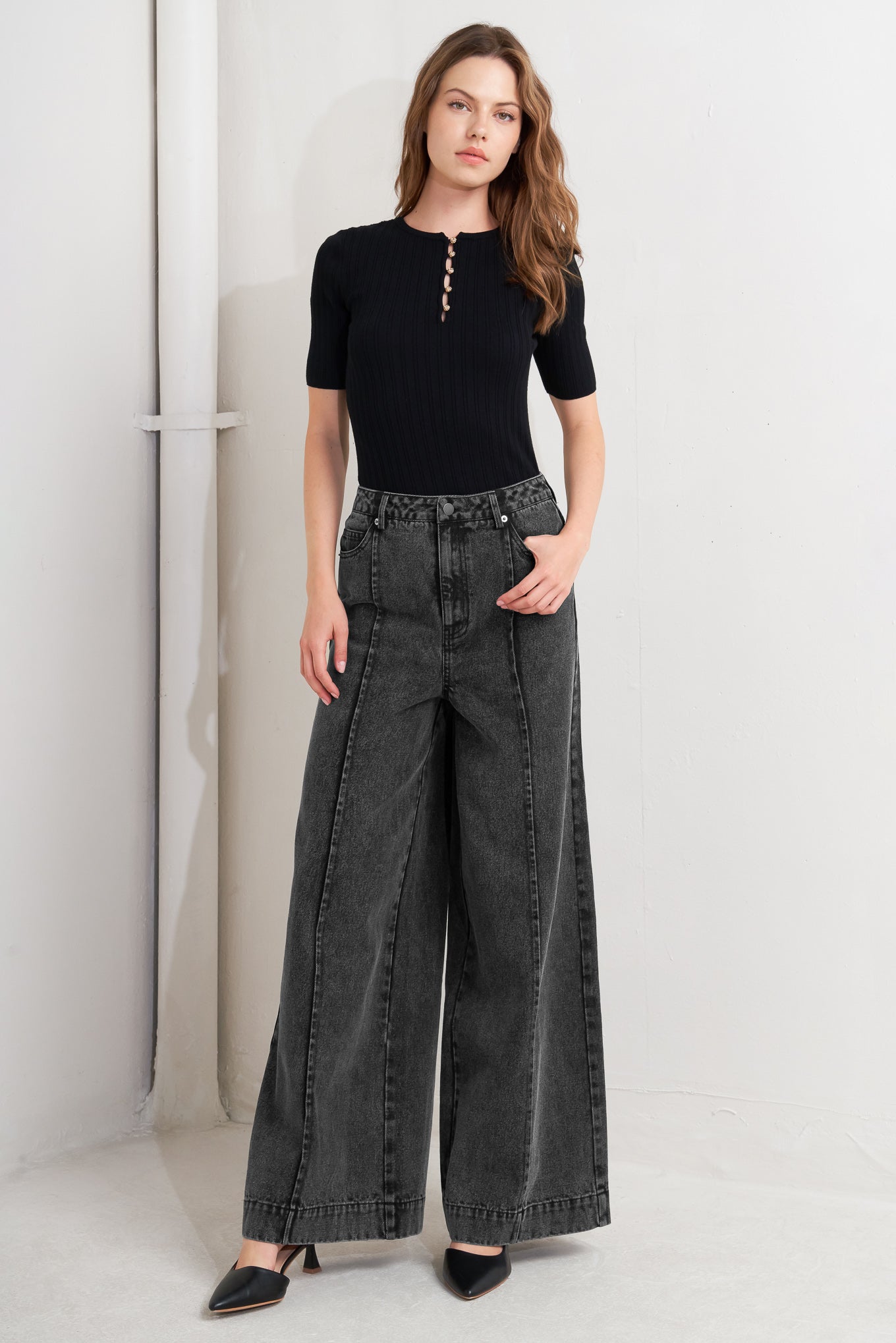 GRAPHITE MUSE DENIM PANTS