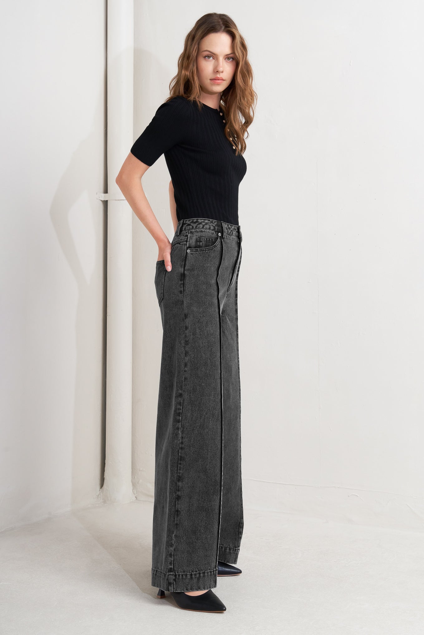 GRAPHITE MUSE DENIM PANTS
