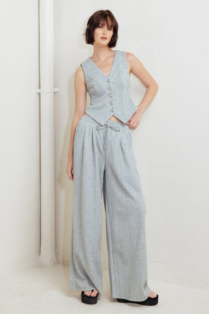 CITY RIVETS KNIT WOVEN PANTS