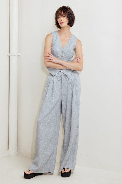 CITY RIVETS KNIT WOVEN PANTS