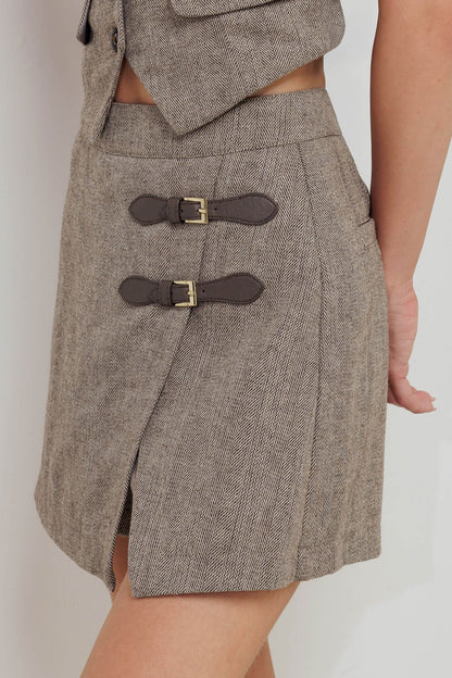 TAILORED COOL WOVEN SKORT