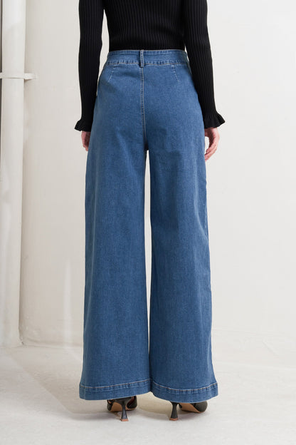 TIMELESS BLUE DENIM PANTS