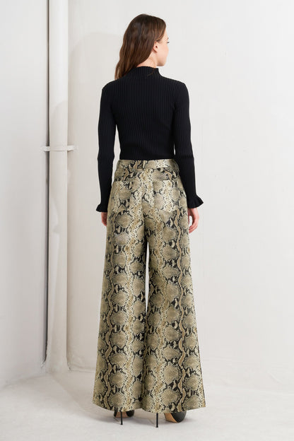 GLAM VENOM FAUX LEATHER PANTS