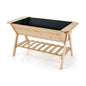 Farmhouse 2 Tier Large Outdoor Natural Wooden 5-ft Raised Garden Bed Planter Box