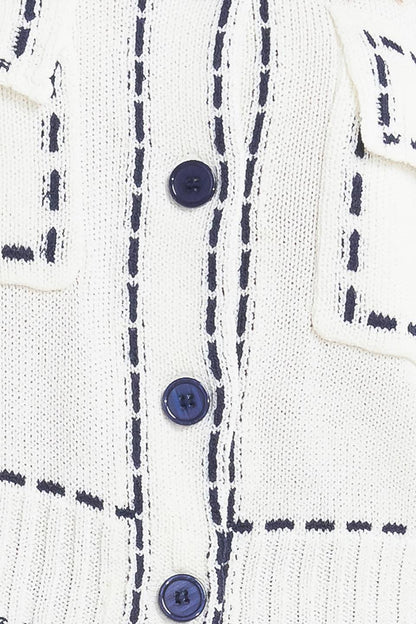 MONO FRAME SWEATER KNIT TOP