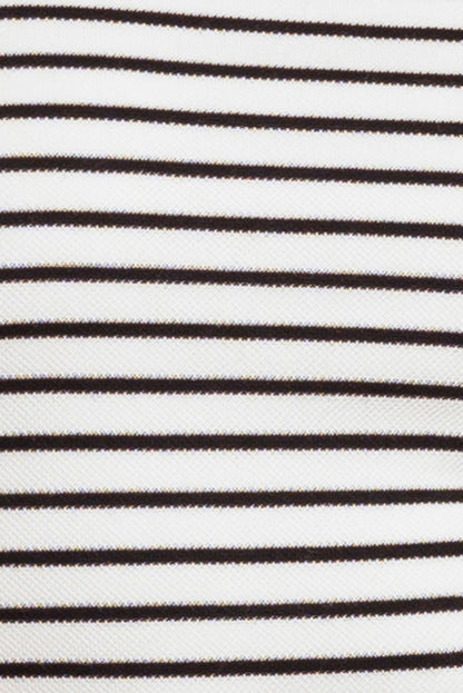 WINDING PATH STRIPED WOVEN TUBE TOP