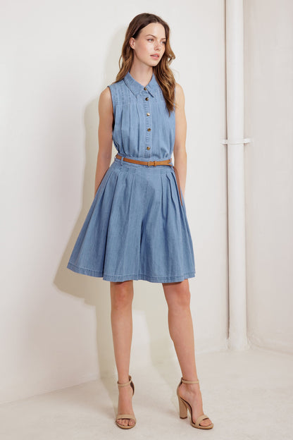 SERENITY HILL CHAMBRAY TOP