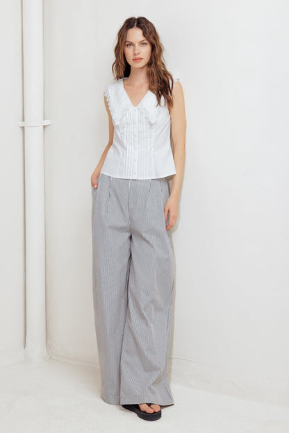 FRENCH MEADOW WOVEN TOP