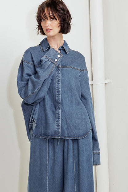 OFFLINE EDGE INDIGO DENIM TOP